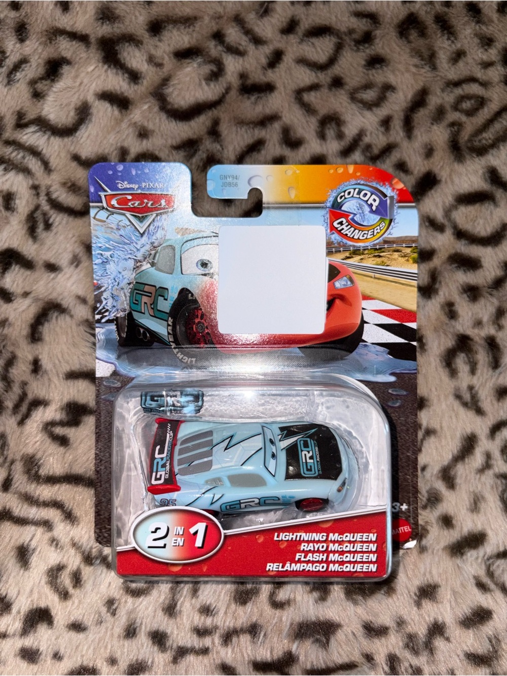 Disney Cars Color Changer Lightning McQueen Toy - Light Blue with Red Accents